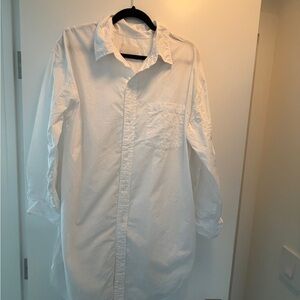 Classic White Shirt Dress
